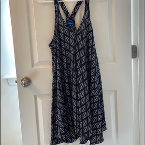 Black Leaf Print Coverup/Dress Apt 9 XL